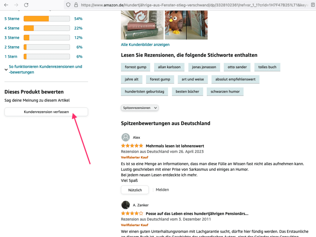 Kundenrezensionen verfassen