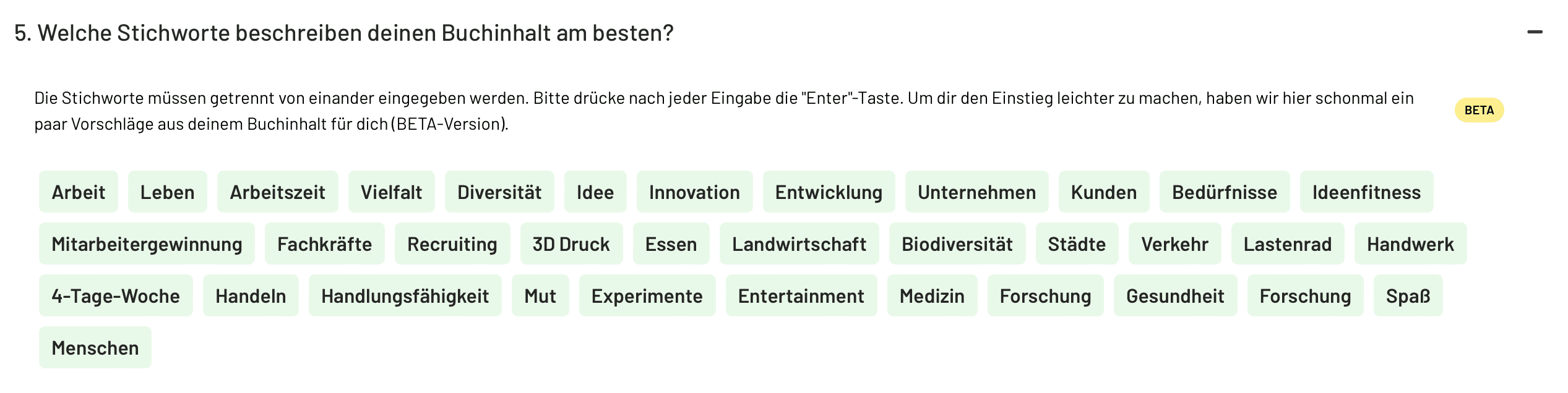 Stichworte von Rock your Work